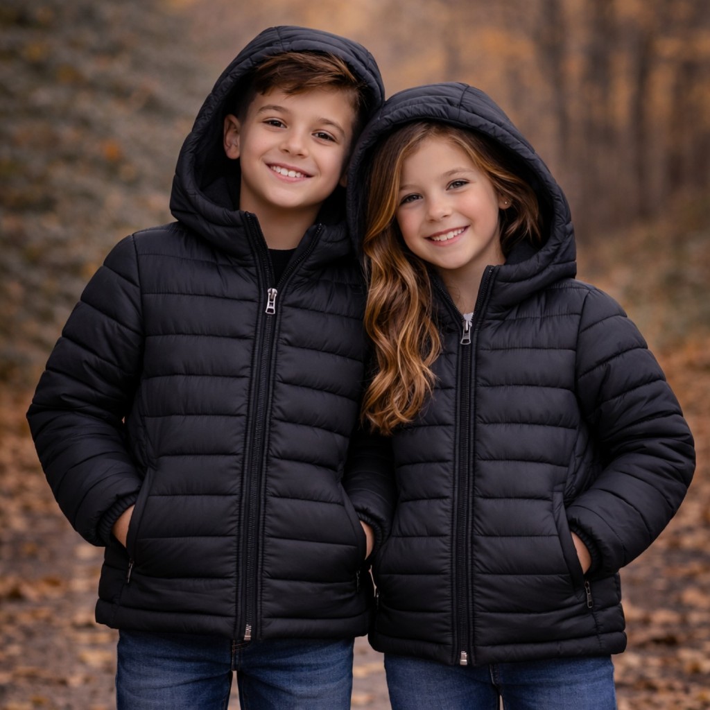 Jaqueta Puffer Infantil Unissex Bobojaco Juvenil P