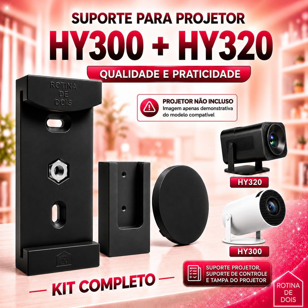 Suporte DataShow Projetor HY300 HY320 Parede Teto 