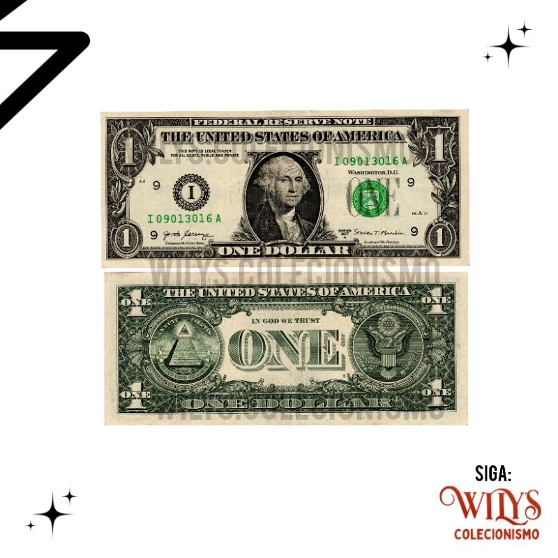 Cédula 1 Dólar – Estados Unidos – Or