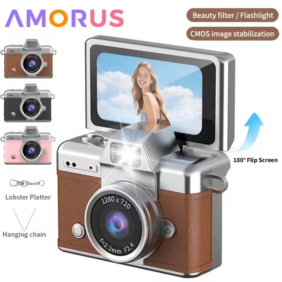 Mini Chaveiro Câmera 1.47 Polegada Tela Flip Digi