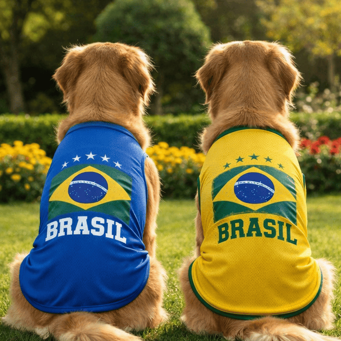 Roupa Copa Pet Cachorro Cores Variadas Camiseta Se