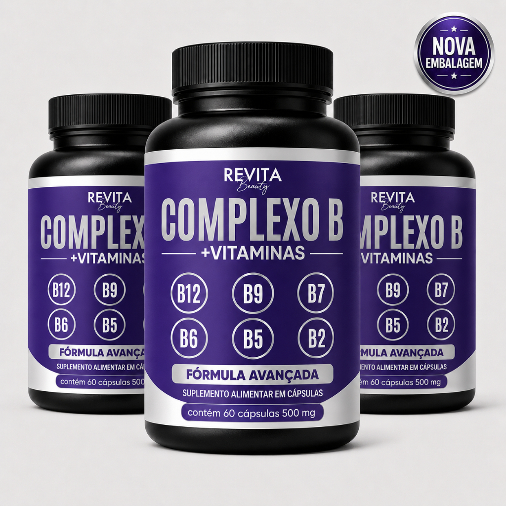 Complexo B Vitaminas B12 | B6 | B9 Forma Ativa B12