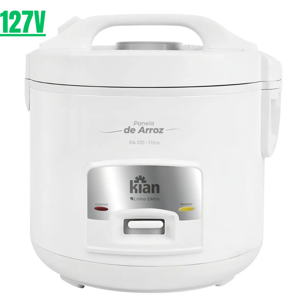 Panela Elétrica de Arroz Kian PA-100 Branca 127V 