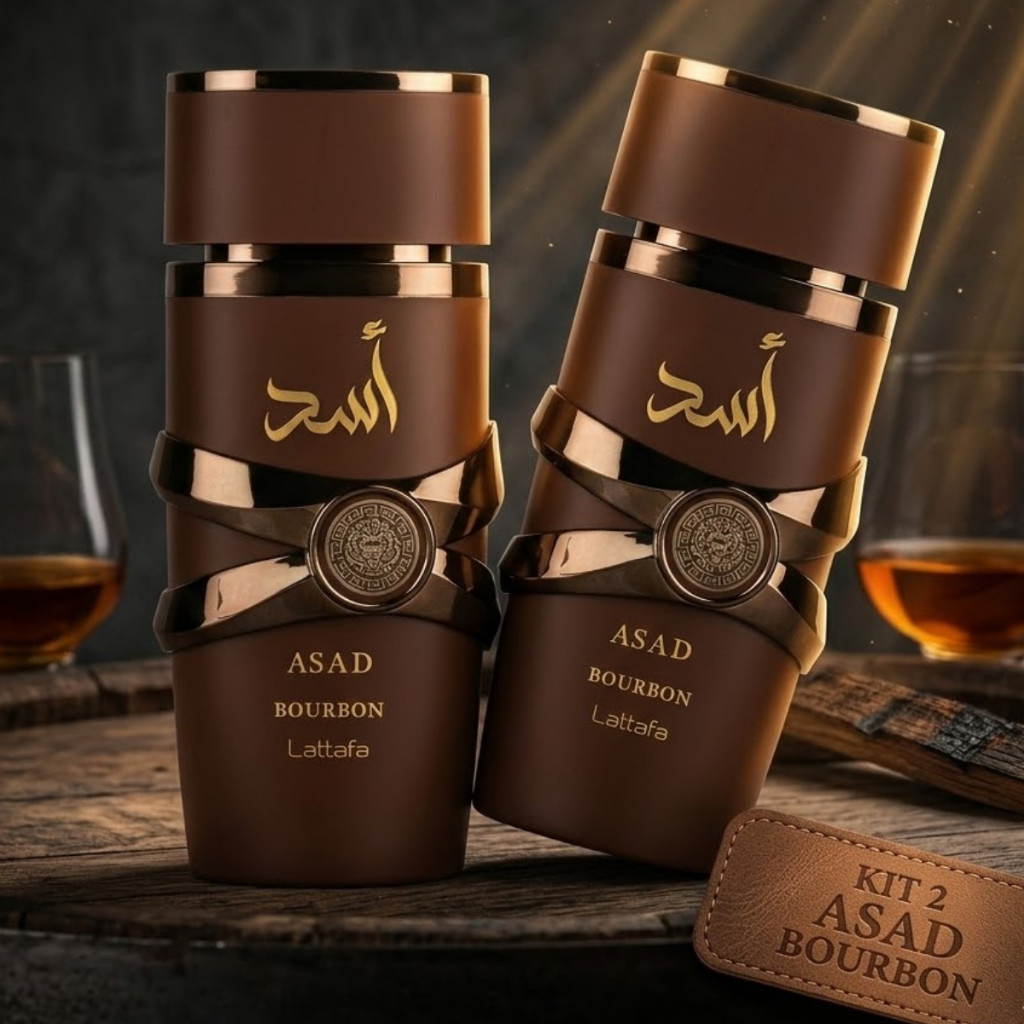 Kit De 01 Até 02 Perfumes Asad Bourbon Lattafa Ma