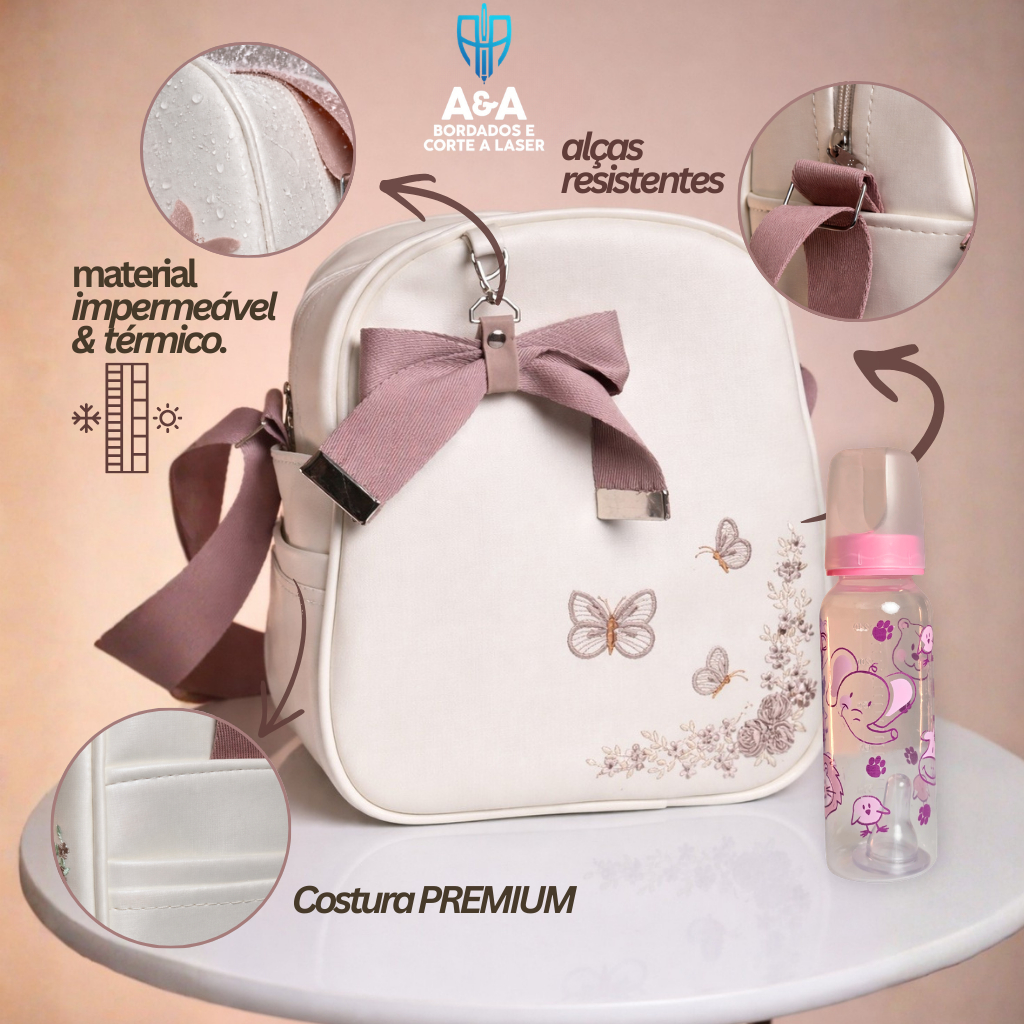 Kit Mochila Infantil Escolar Térmica + Mamadeira 