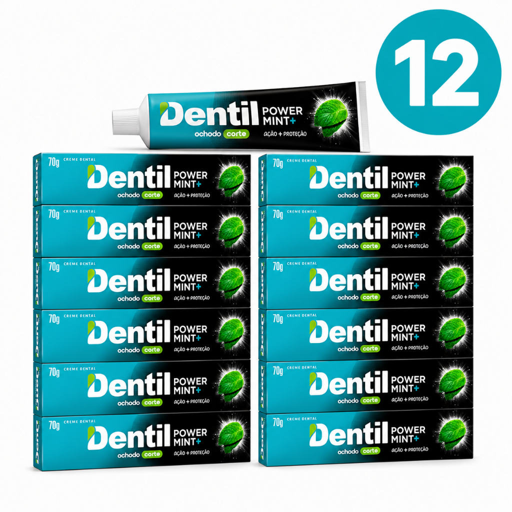Kit 12 Creme Dental Power Mint Dentil 70g – 