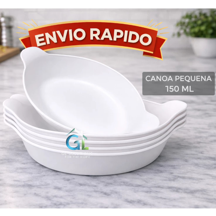 Kit até 10 Petisqueira Barquinha Canoa 150ml Pequ