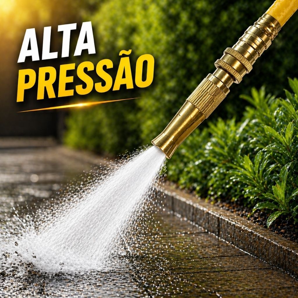 Bico Esguicho Mangueira 3 em 1 Alta Pressão Jato 