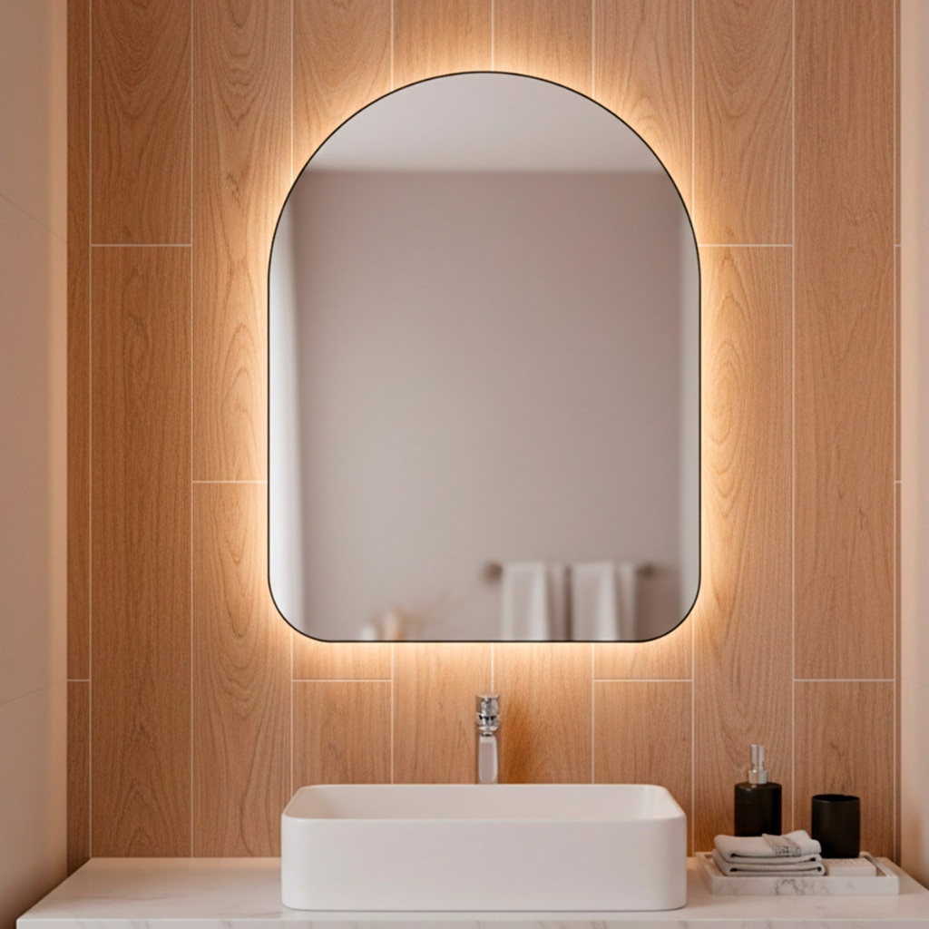 Espelho Orgânico com Led 44×64 Decorativo pa