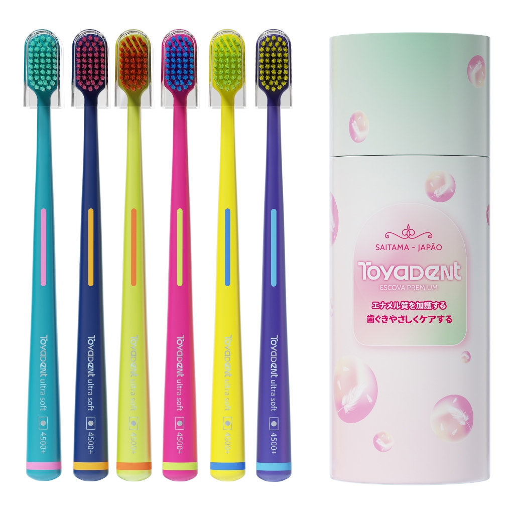 TOYADENT Escova de Dente Ultra Macia,Kit 6un+4500