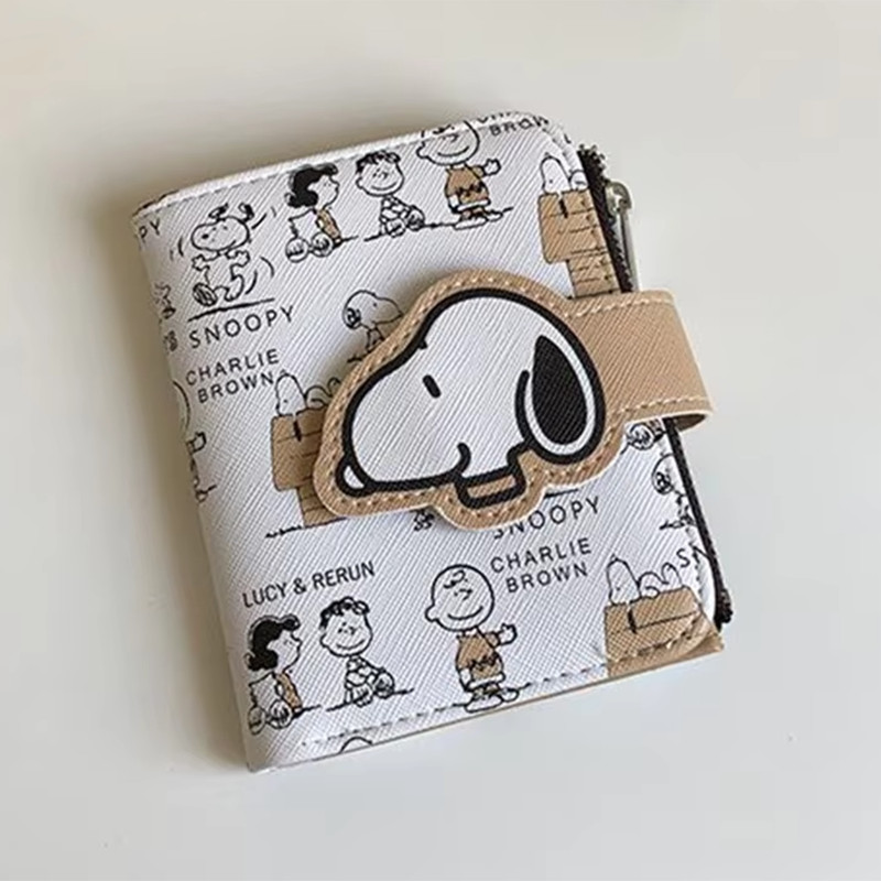 Snoopy Bolsa Anime Dos Desenhos Animados Carteira