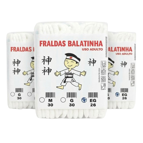 kit 3 Fraldas Segunda Linha Geriátrica Adulto Tam