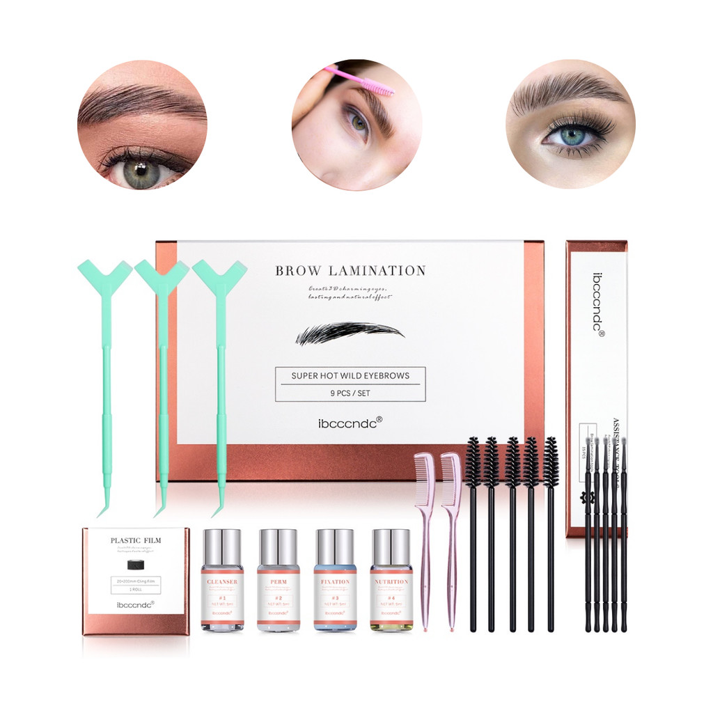 Kit Brow Lamination De Sobrancelhas 9 em 1 Permane
