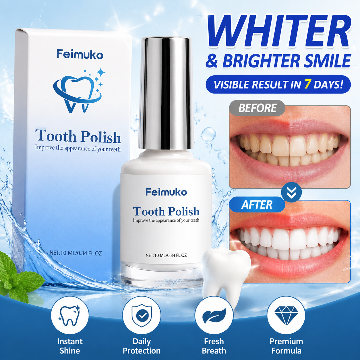 Tinta Polidora de Dentes com Sorbato de Potássio 