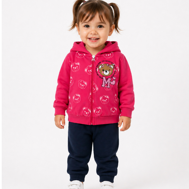 Conjunto Moletom Feminino Inverno Peluciado Zíper