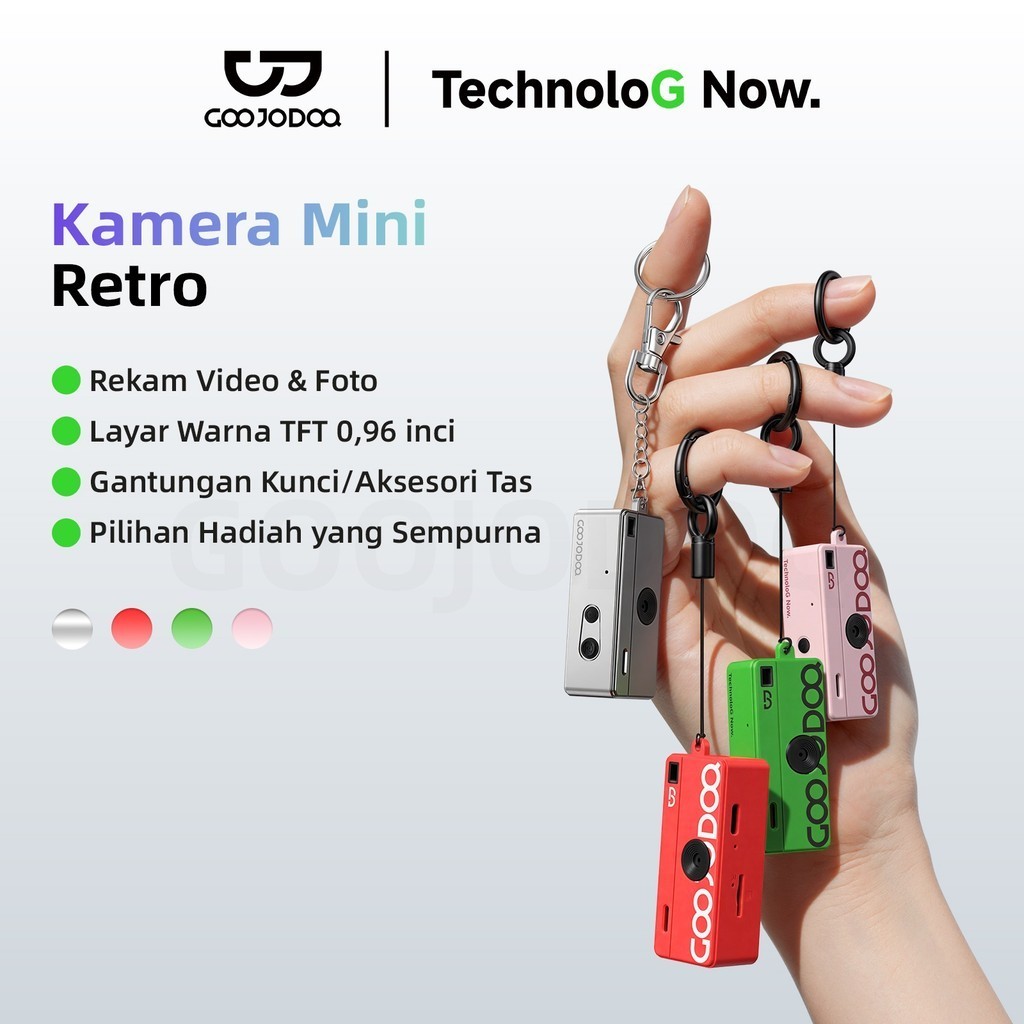 Câmera de polegar GOOJODOQ – Mini câmera d
