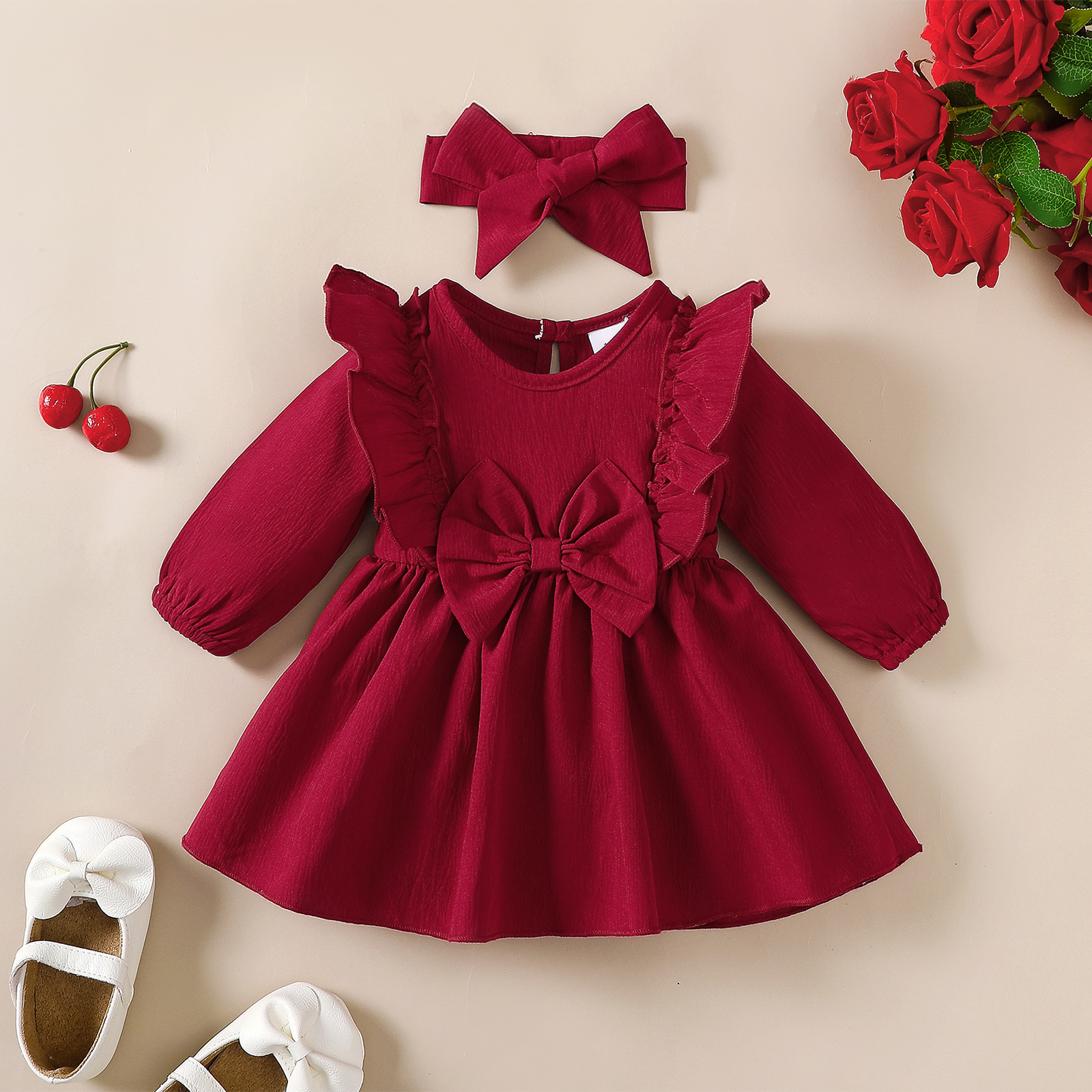 Vestido De Princesa Para Bebês Meninas , Mangas C