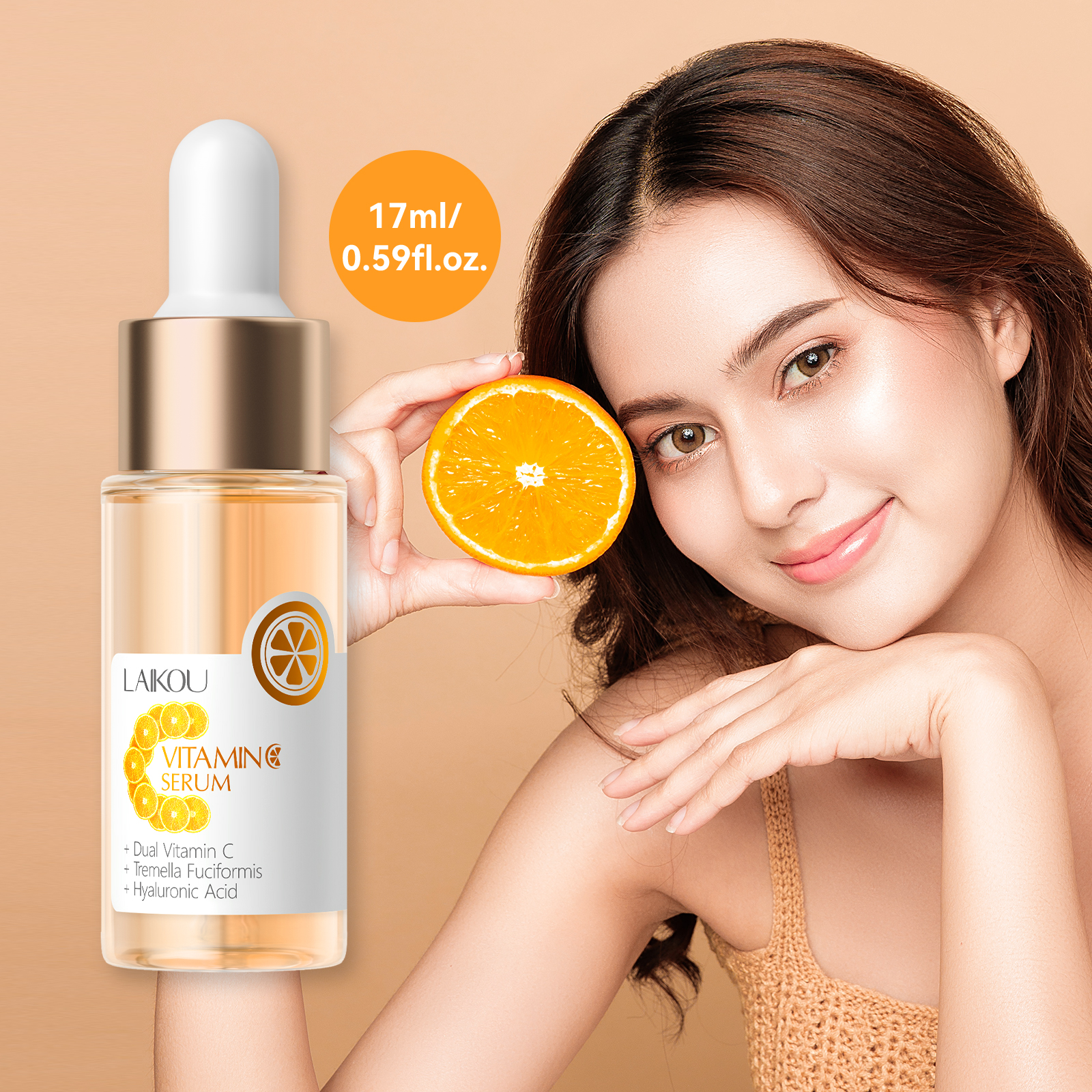 LAIKOU Facial de Vitamina C VC Clareador Anti-Enve