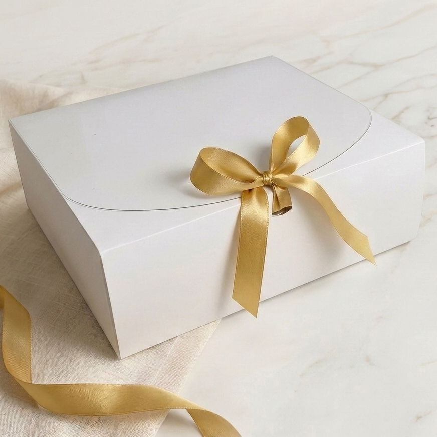 Caixas de Presente 25x20x8cm com Fita de Cetim Cai