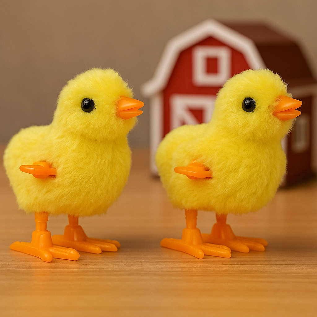 Pintinhos Amarelinhos Divertido De Pelucia A Corda