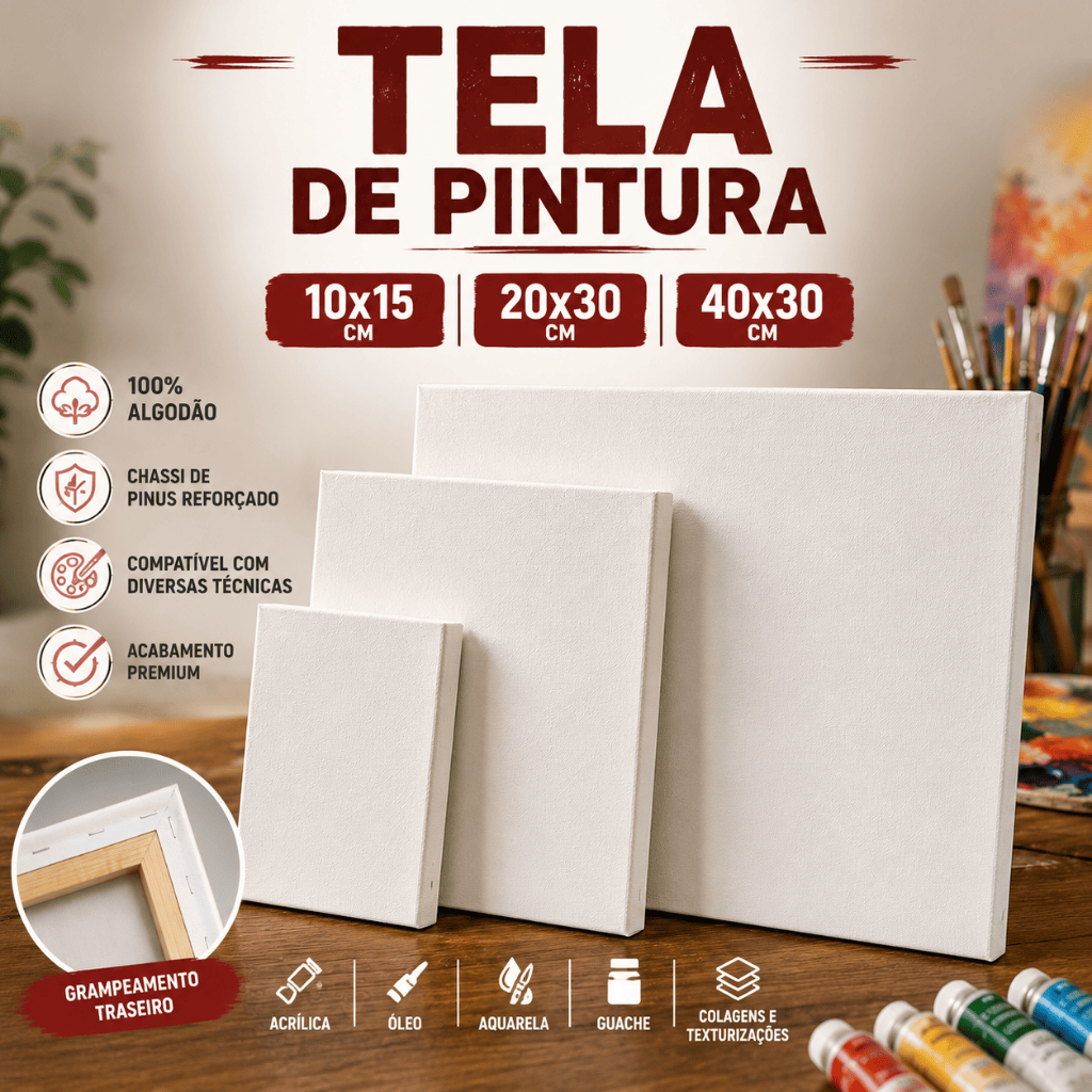 Telas De Pintura 10×15 20×30 30×40