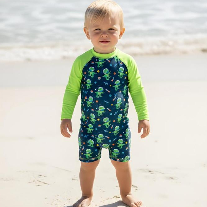 Macacão Bebê Menino Infantil UV Praia e Piscina 
