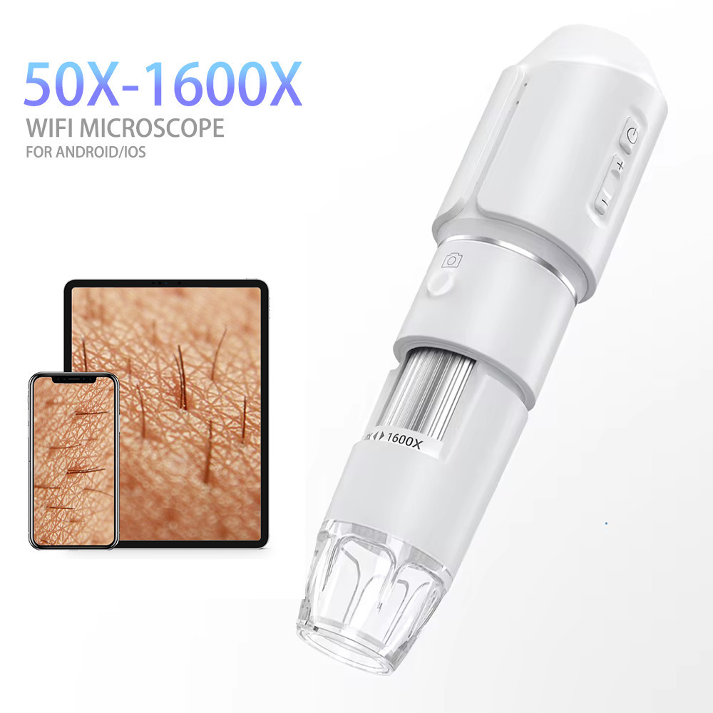 Microscópio Digital Sem Fio 1600X 8 LEDs Alta Def
