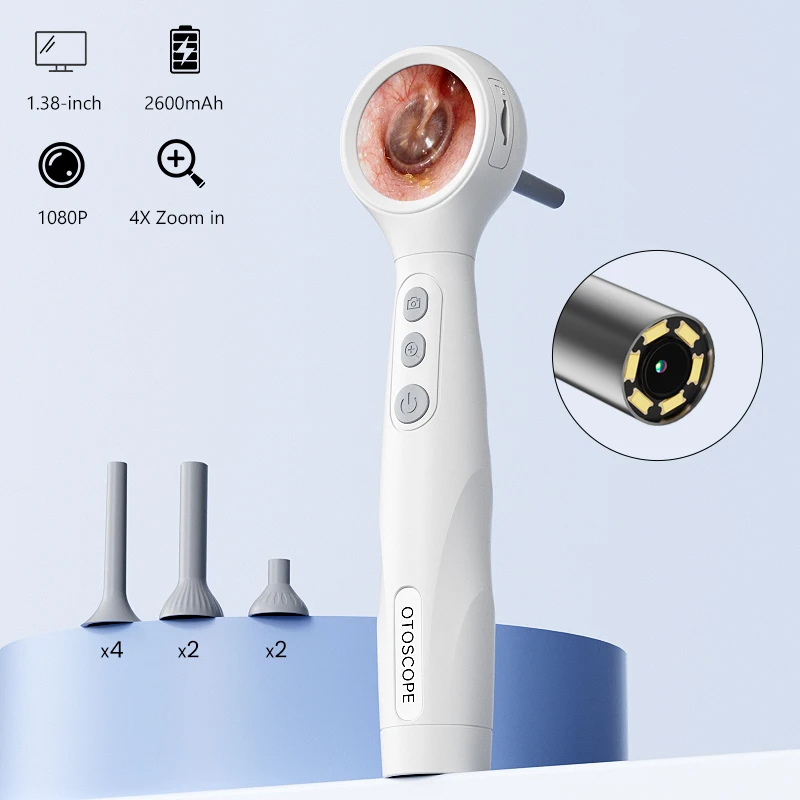 Lupa Iluminada Portátil para Limpeza Auricular, T