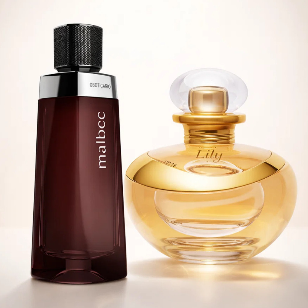 Kit 2 Perfumes Masculino e Feminino Luxo Presente 