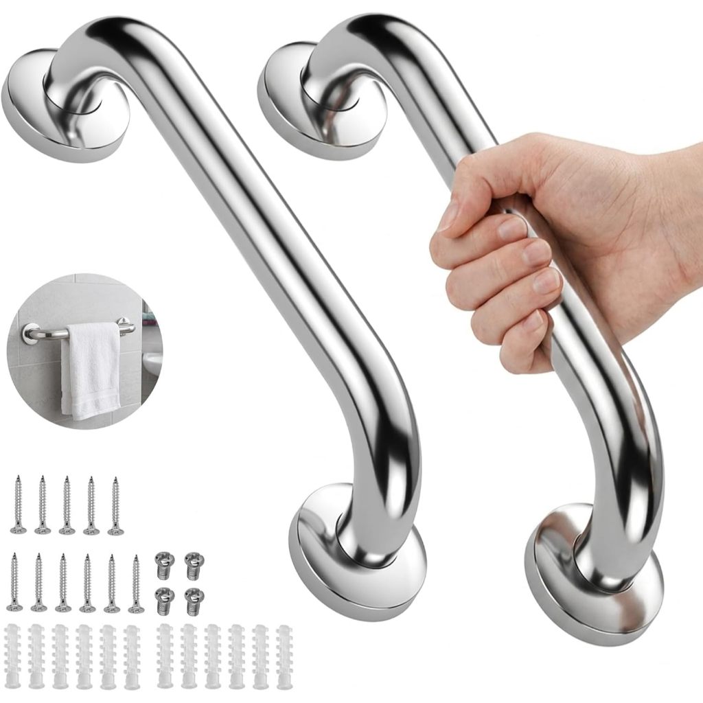 Kit 2 Barras Apoio 60cm 40cm 80cm Antiqueda Inox B