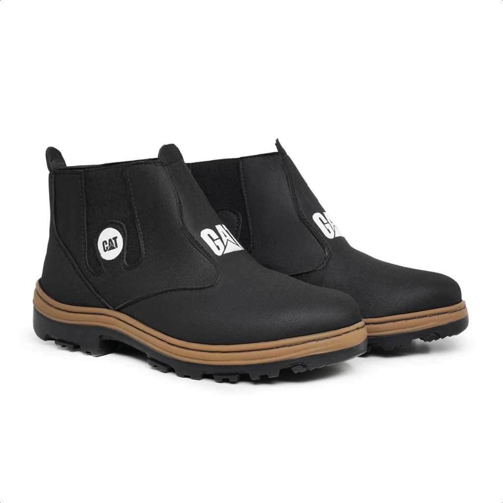 Bota Masculina Com Elástico Botina Rural Trabalho
