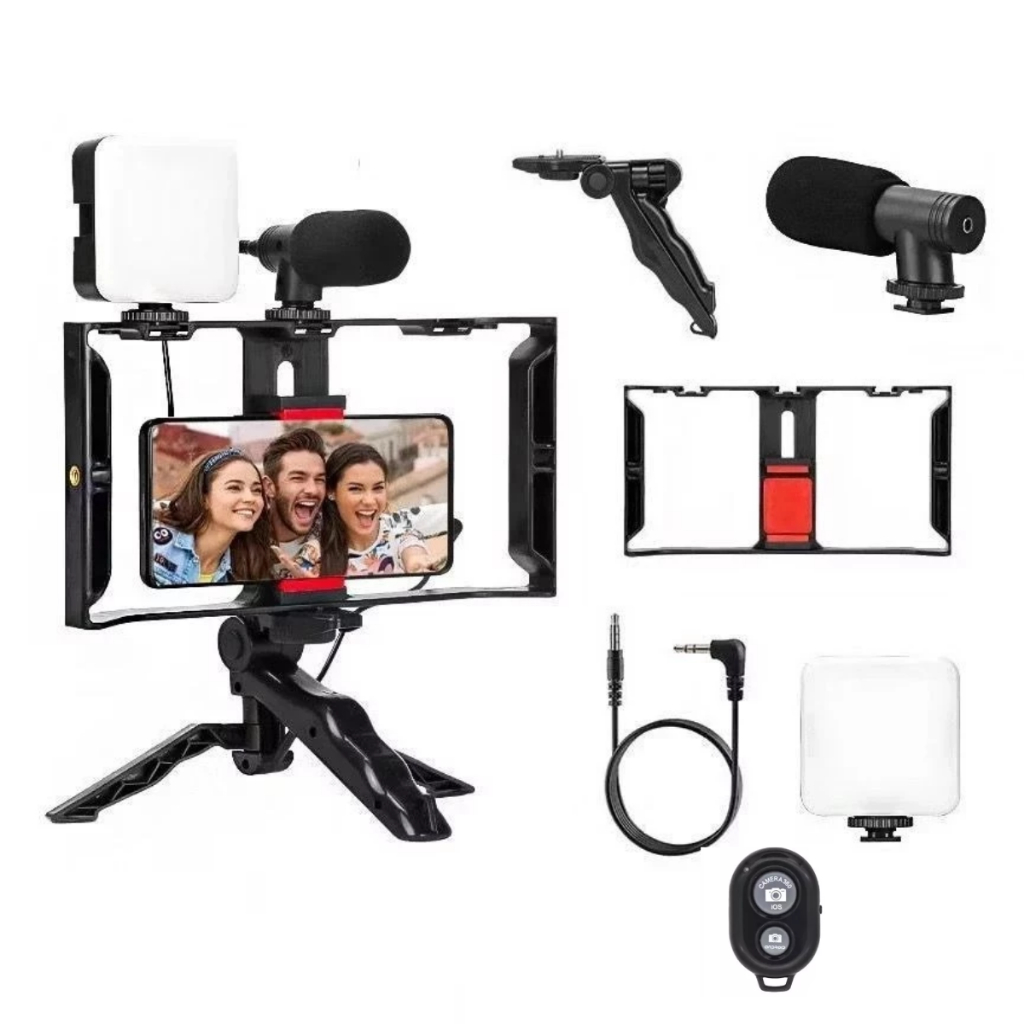 Kit Estabilizador Video Making Suporte De Gaiola D