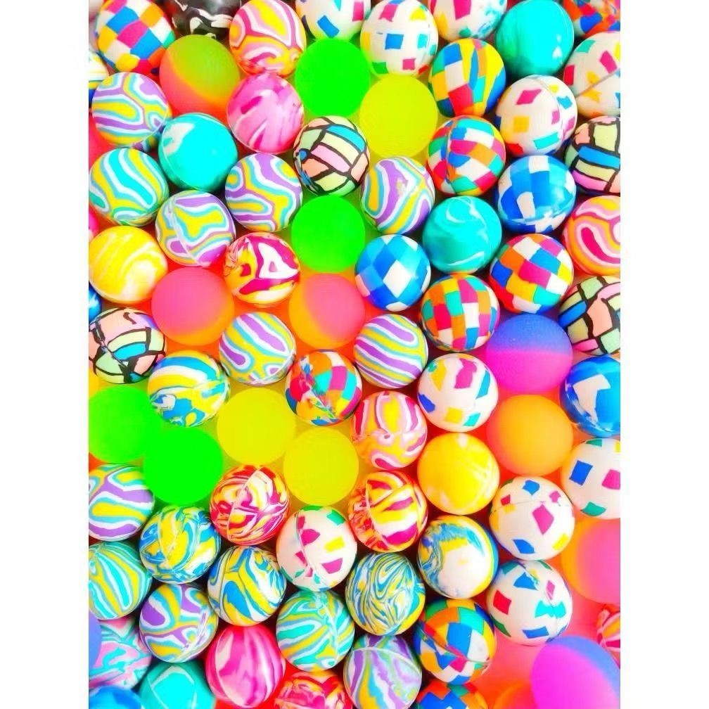 Kit até 30 Bolinhas Pula Pula Multicoloridas 27mm