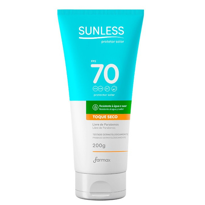 Protetor Solar FPS 70 Sunless 200g – Alta Pr