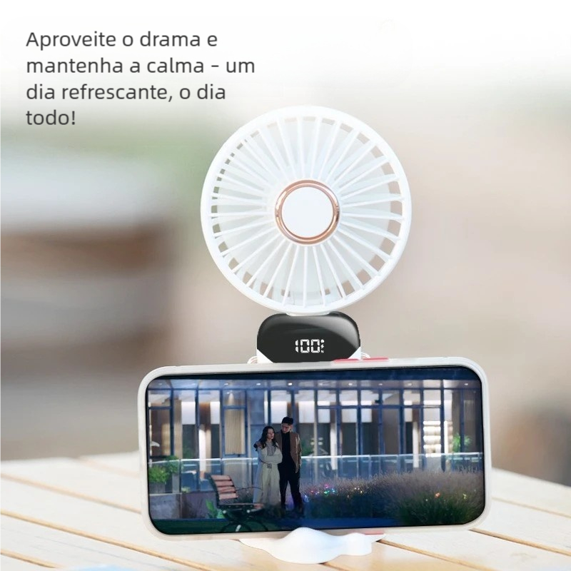 Mini Ventilador Dobrável  USB Recarregável, Disp