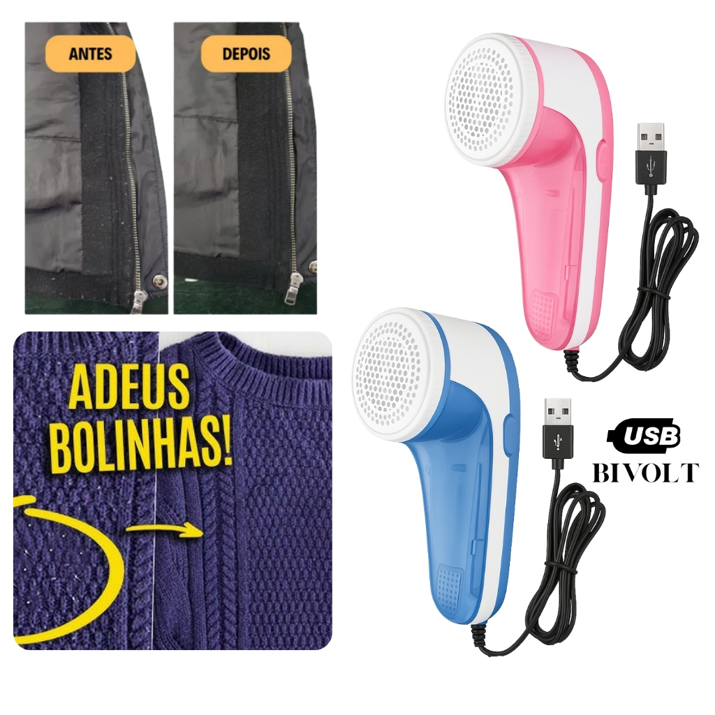Papa Bolinhas Elétrico USB Bivolt  Remove Bolinha