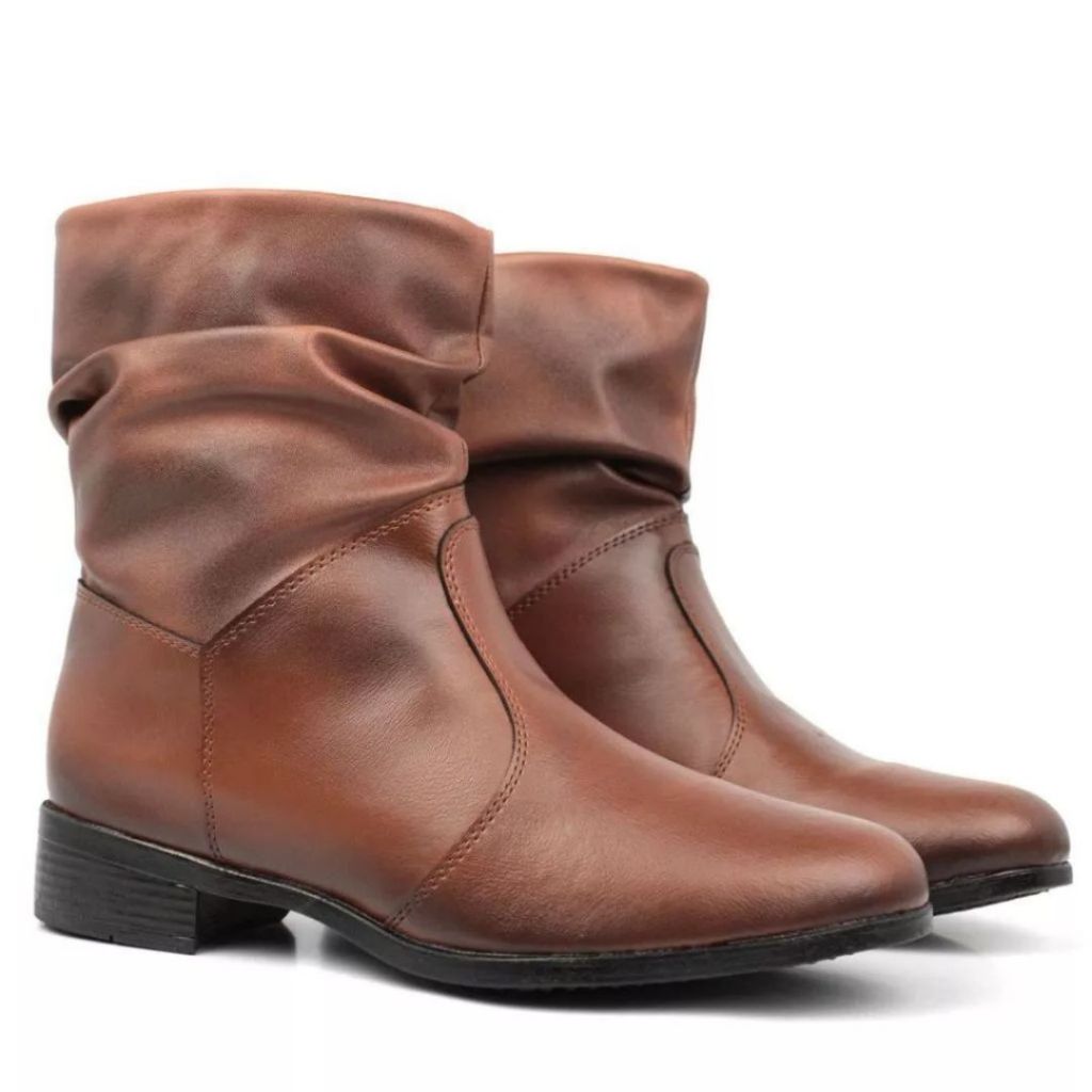 Coturno Feminino Bota Botinha Sanfonada Lançament