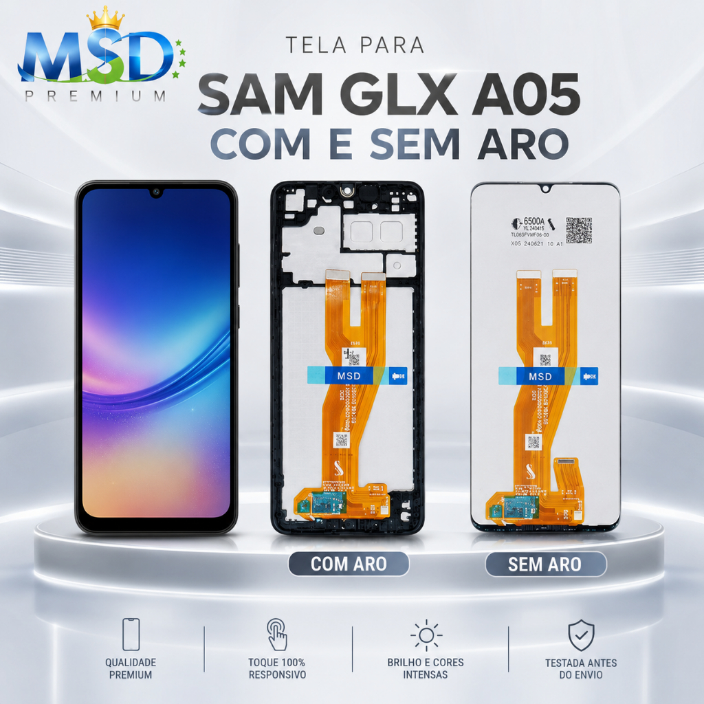 Frontal Tela Display Touch LCD Universal Para SAM 