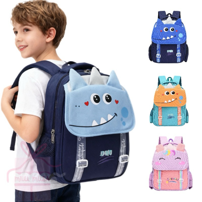 Mochila Infantil Para Escolar Menina e Menino Dino
