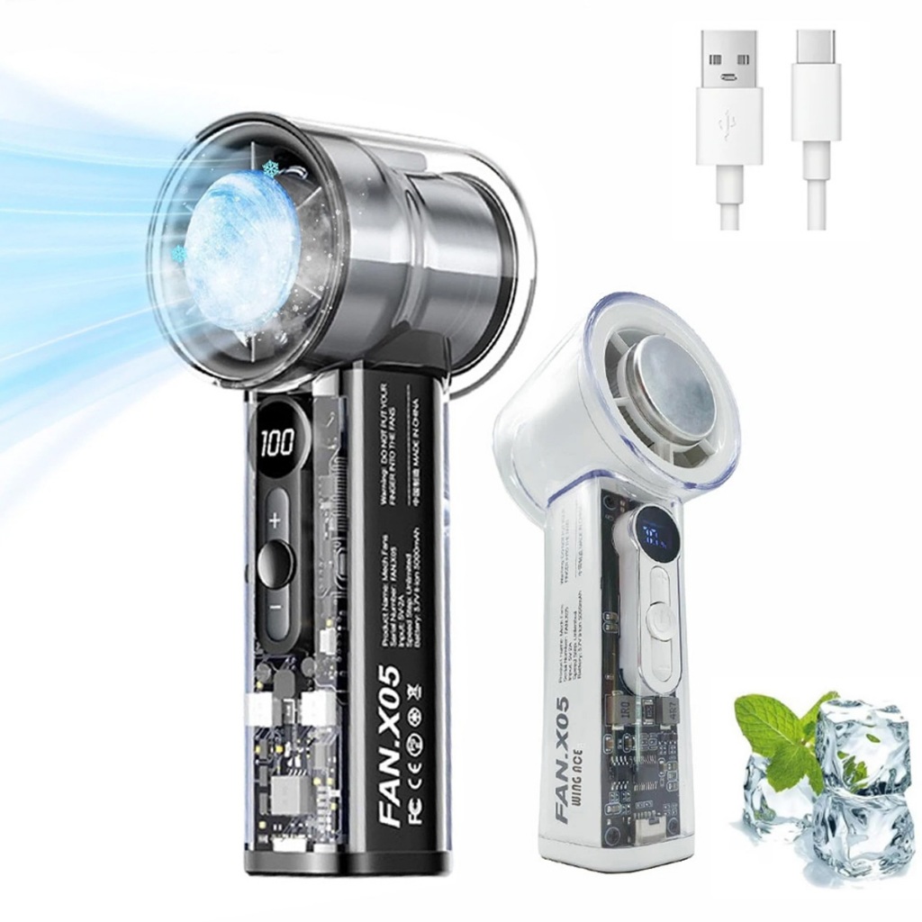 Mini Ventilador Portátil X05 Potente Turbo Resfri