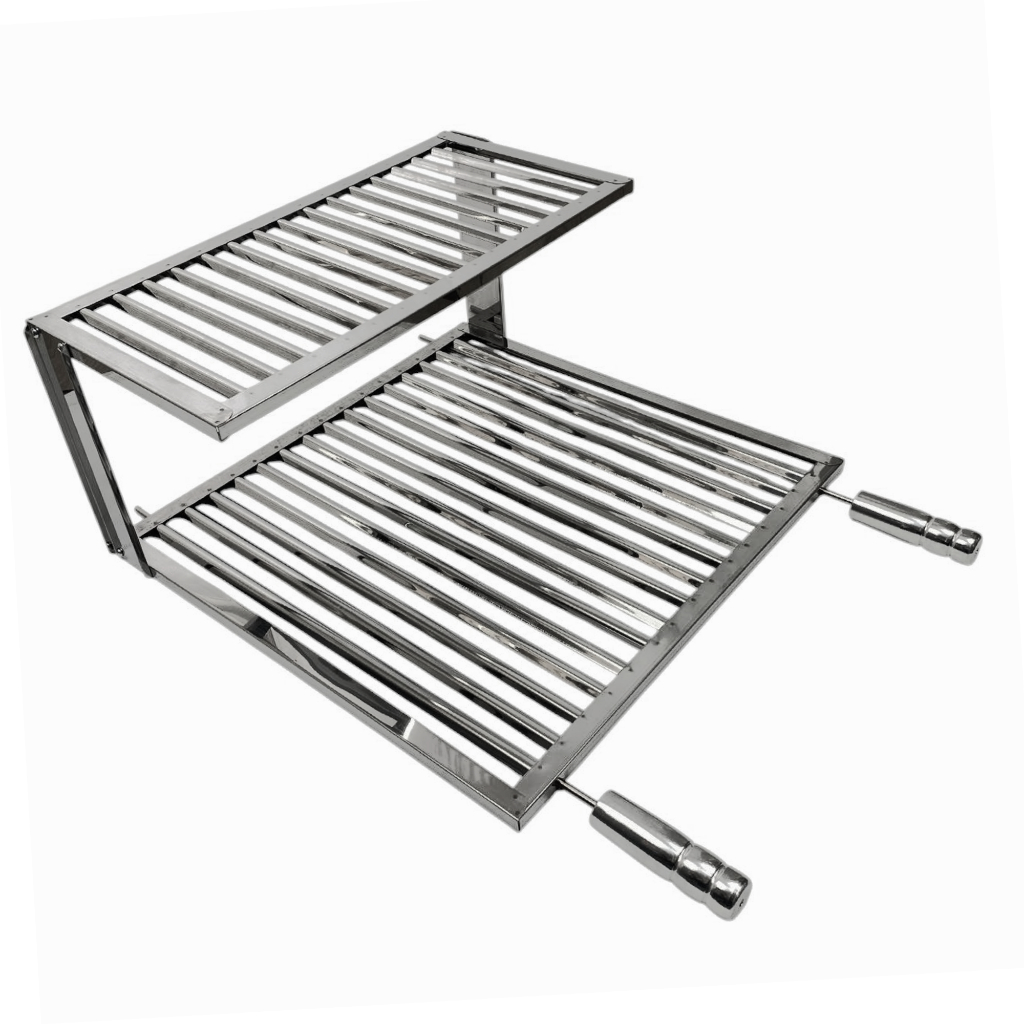 Grelha Uruguaia Parrilla Inox Para Churrasco Com G