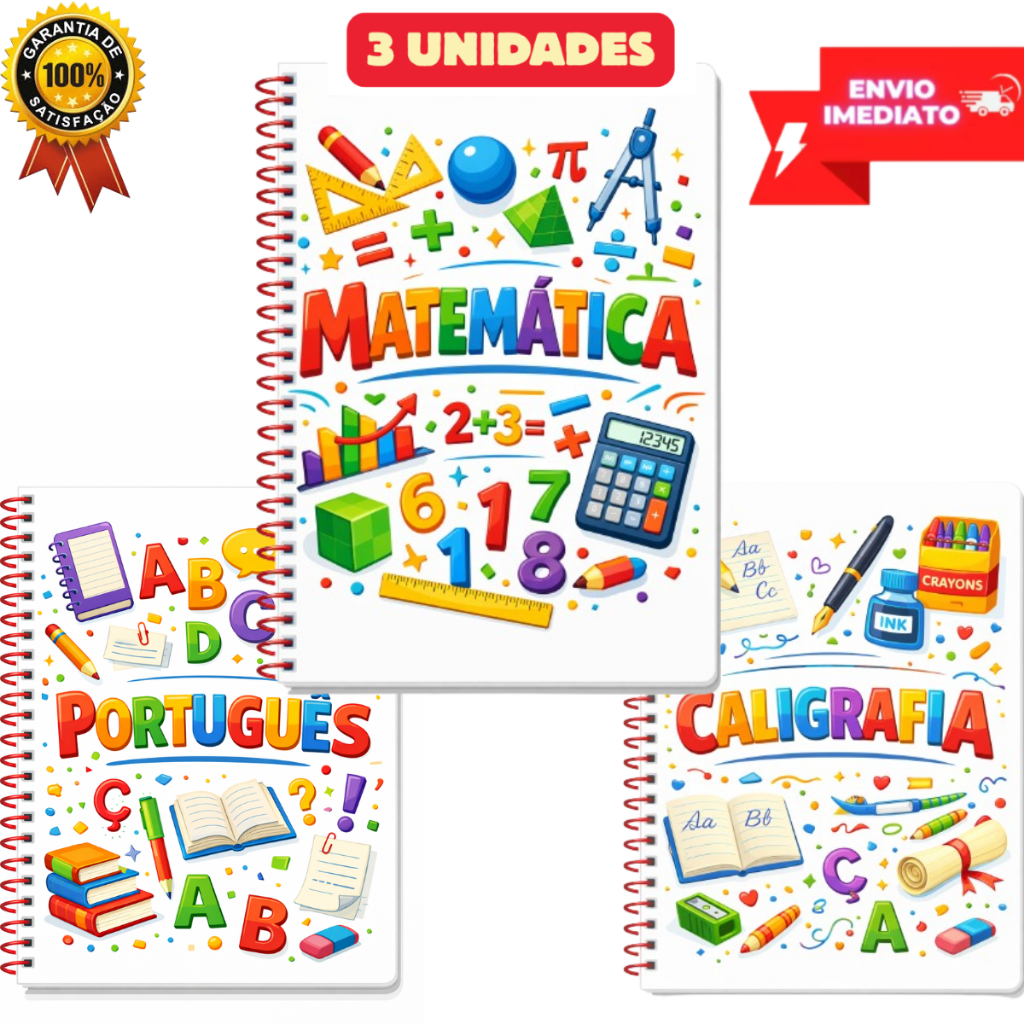 KIT 3 livro infantis educativos alfabetização ap