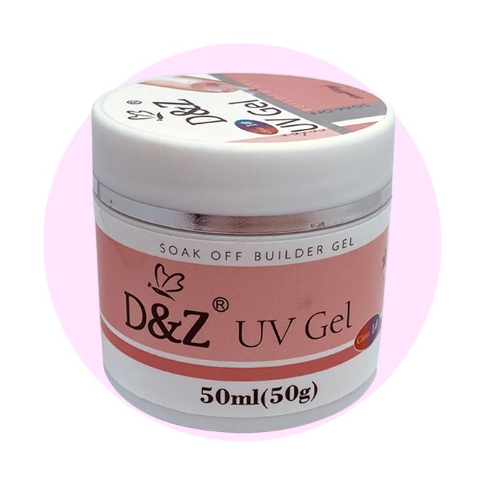 Gel da DEZ Led UV Builder Gel Nude|Clear para unha