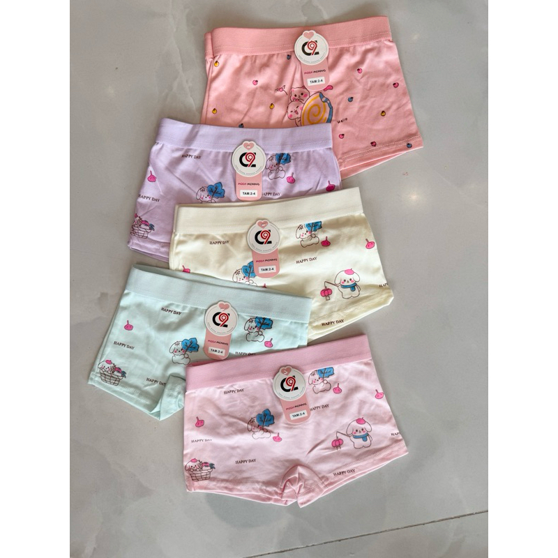 Kit 6 Calcinha Box Shortinho FEMININA MENINA INFAN