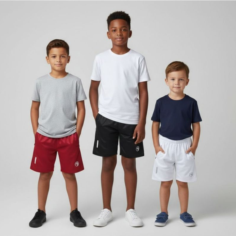 Kit Com 3 Bermudas Infantil Chimpa Shorts  Ótimos