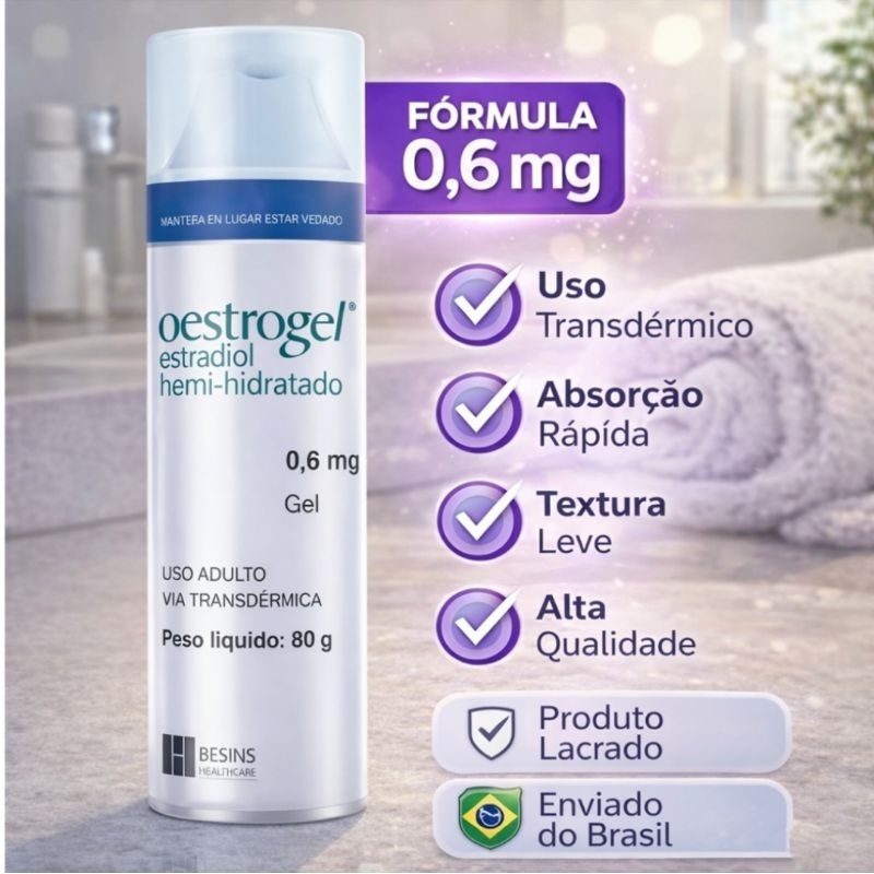 estrogenio suporte gel menopausa oestrogel femenin