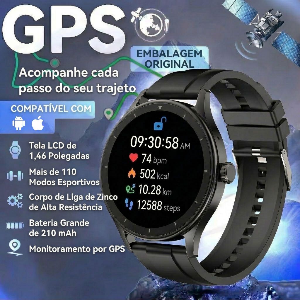 2026 Para S30 GPS NFC Relógio Smartwatch Masculin