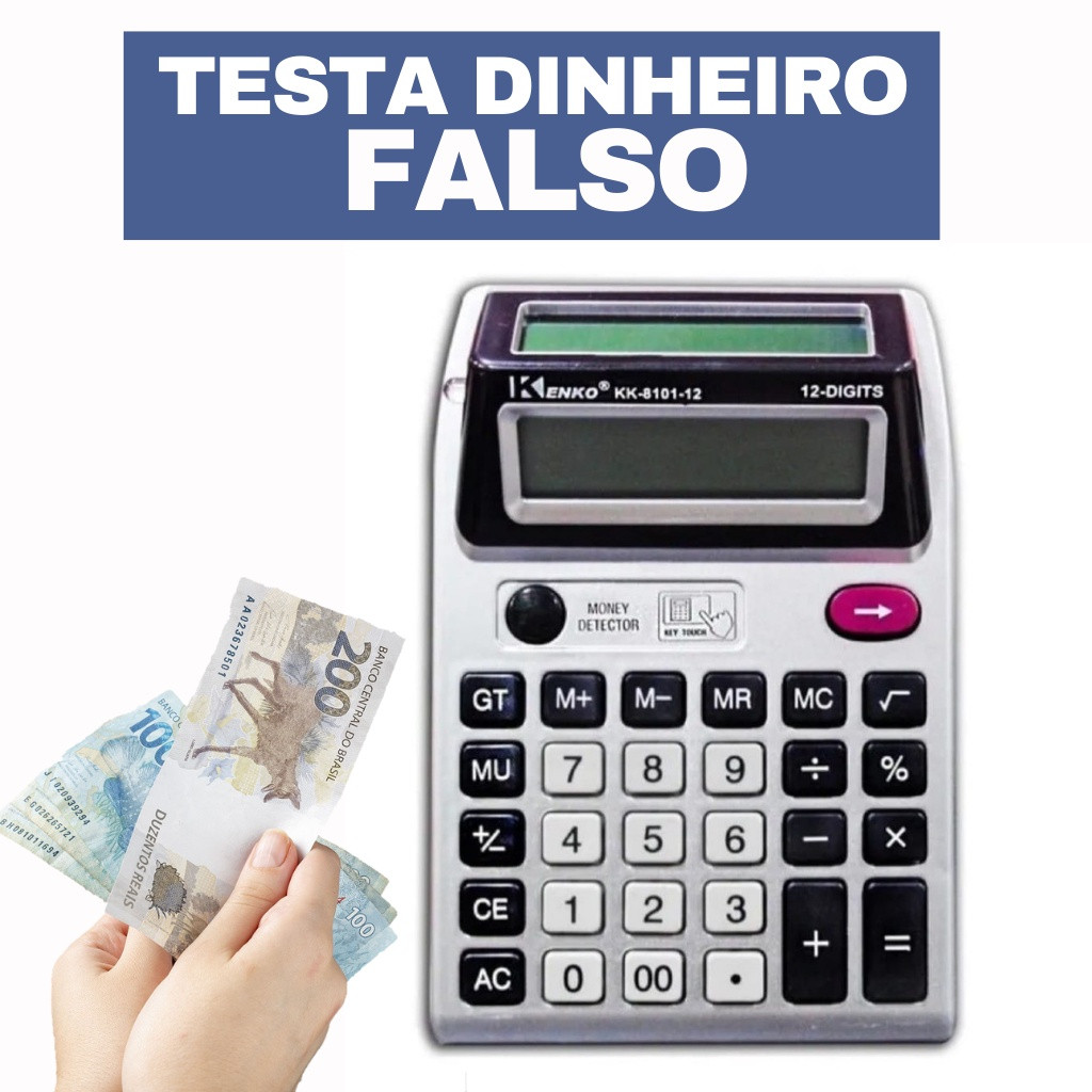 Calculadora Eletrônica Duplo Visor +luz Teste De 