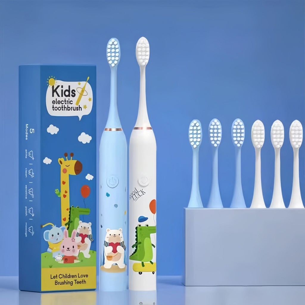 Escova de Dentes Elétrica Infantil Recarregável