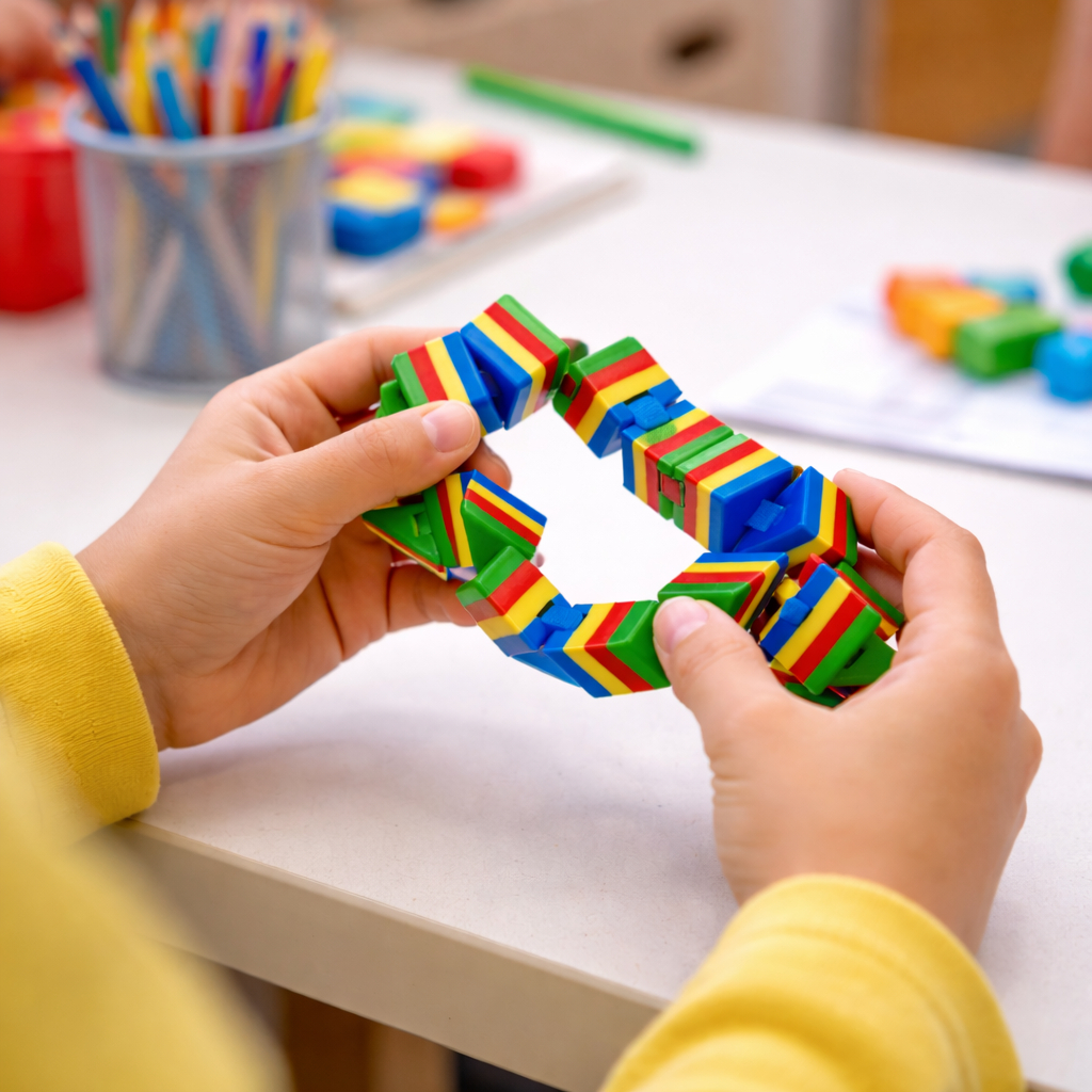 Cubo Sensorial Anti-Estresse Fidget 3D  Reduz Ansi